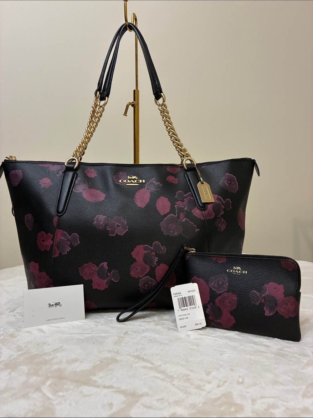 NWT Coach Wristlet and Matching EUC Tote